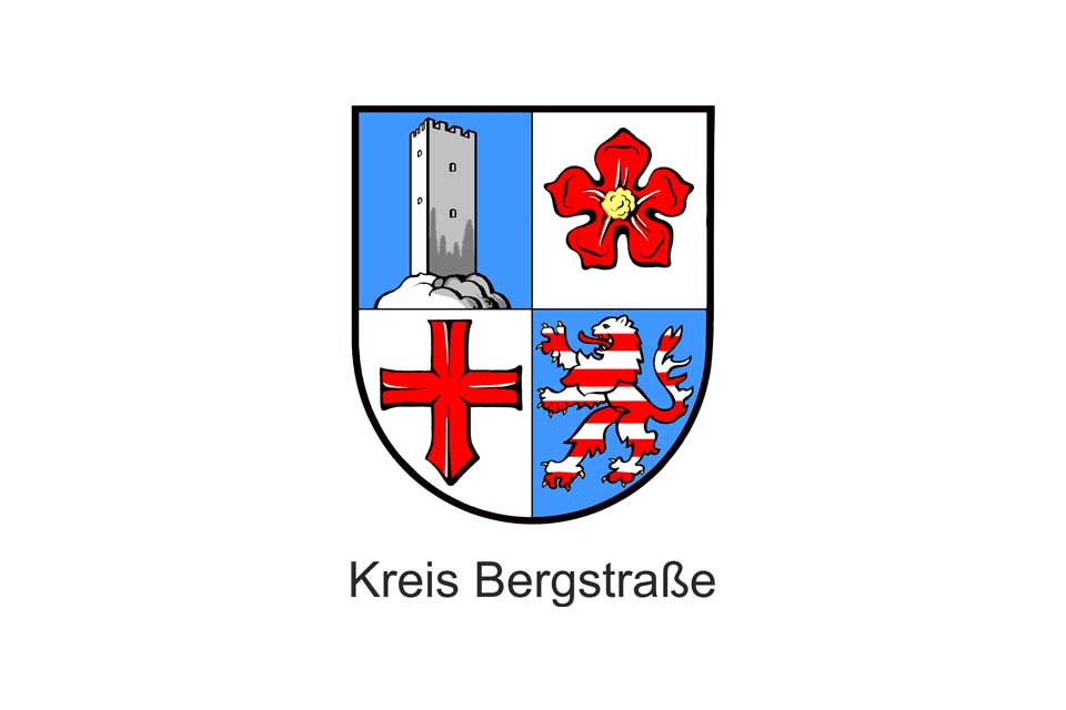 Logo des Kreis Bergstraße in Heppenheim bei Mannheim, Heidelberg und Darmstadt und im Herzen der Regionen Rhein-Main und Rhein-Neckar.